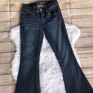 American Eagle Boho Flare Jeans 0 short